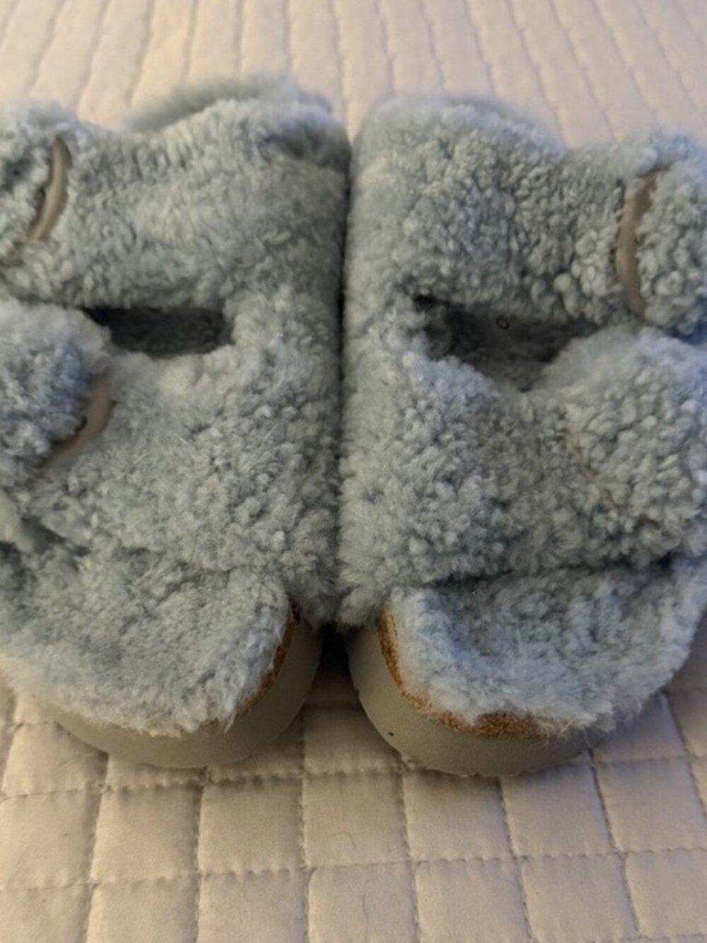 Papillio by Birkenstock Arizona Teddy Shearling Platform Sandals EU 39